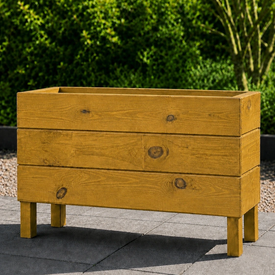 Ahşap Dış Mekan Saksı Bal 50x30x100 - görsel 3