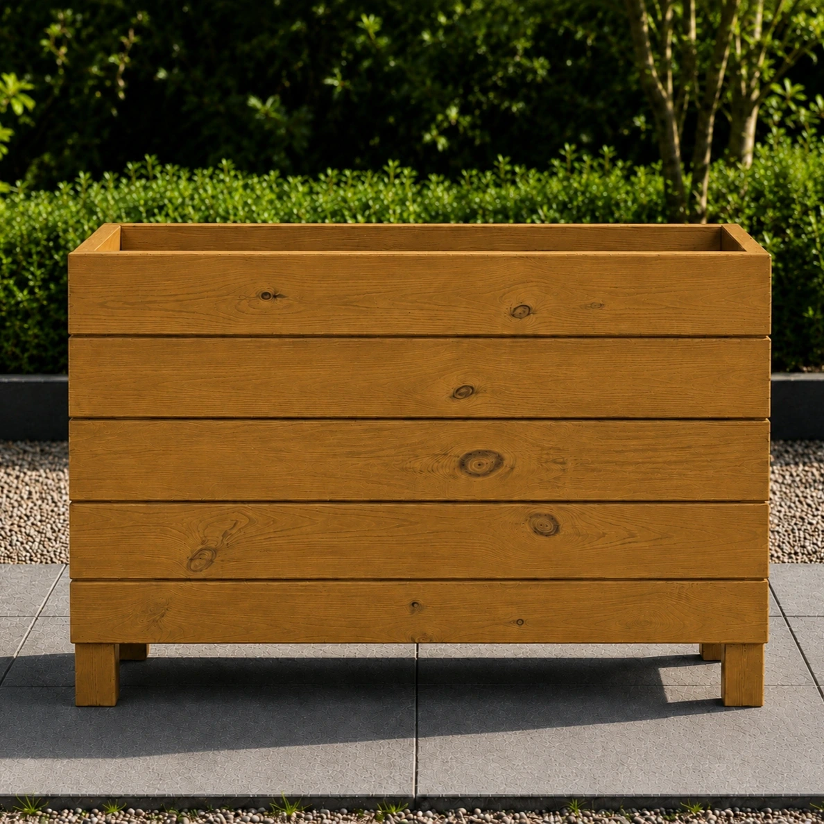 Ahşap Dış Mekan Saksı Bal 70x30x100 - görsel 2