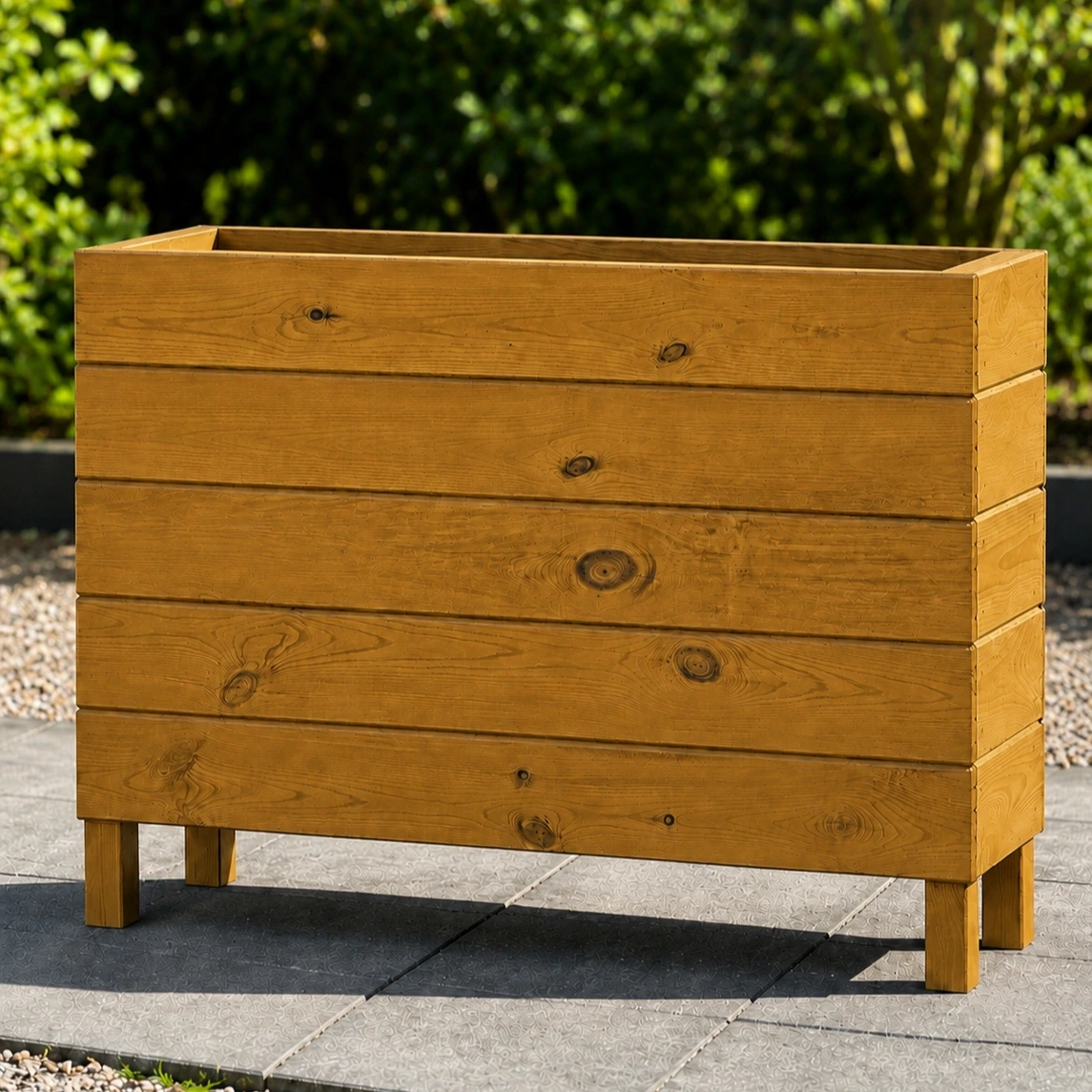 Ahşap Dış Mekan Saksı Bal 70x30x100 - görsel 3