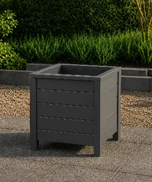 Ahşap Dış Mekan Saksı 40x40x40 - İlen Design