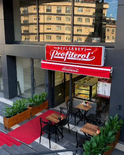 Beylerbeyi Profiterol - BOSTANCI/İSTANBUL dış mekan ahşap saksı projesi