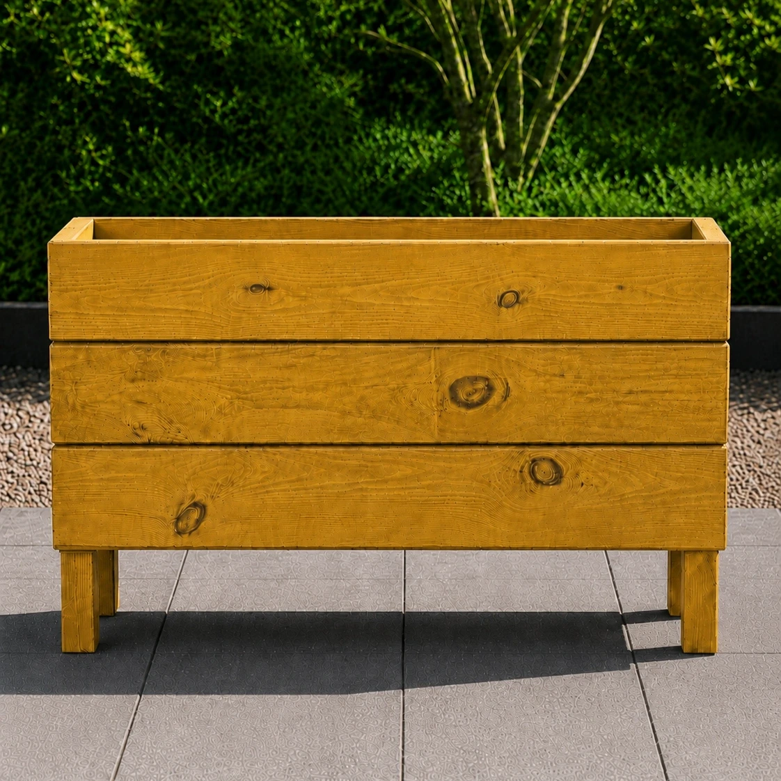 Ahşap Dış Mekan Saksı Bal 50x30x100 - görsel 2